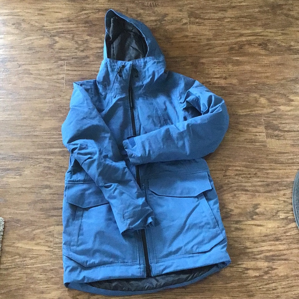Blue Hooded Insulated Small Parka Bench